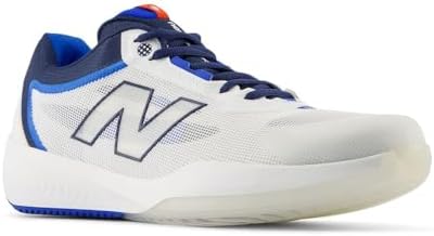 New Balance FuelCell 996 V6 Tênis masculino, Branco/Team Navy, 7.5